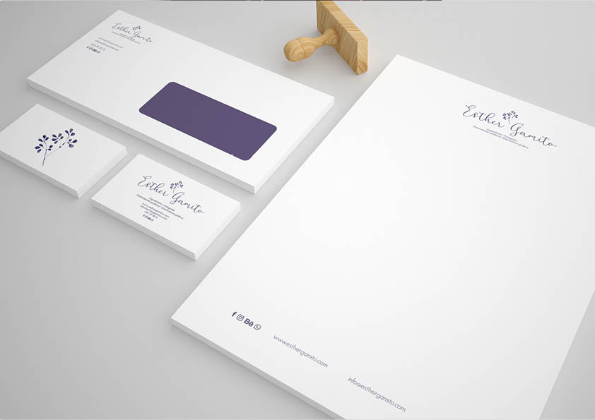 Diseño de marca Esther Gamito Fotografía